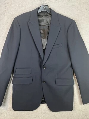 Rag and Bone Blazer  40 Black 2 Button Notch Lapels Wool Blend Italy Designer - Image 1 of 4