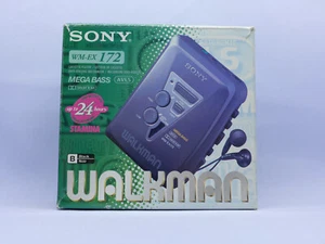 NUEVO SONY Walkman WM-EX 172 Reproductor de Cassette Estéreo, PROBADO FUNCIONA, NUEVO CINTURÓN Gris - Imagen 1 de 23