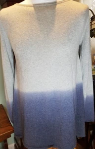 Suéter Jersey Mujer Woolovers Gris Azul Reino Unido Medio Suave Tejido Mezcla Lana  - Imagen 1 de 9