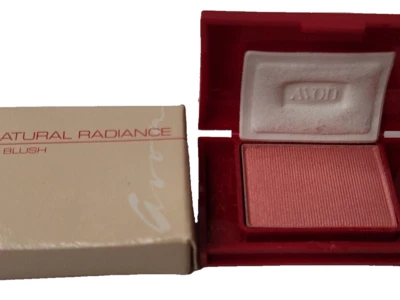 Avon Mini Natural Radiance  Powder Blush Travel Purse Size .09 oz Golden Peach - Image 1 of 4