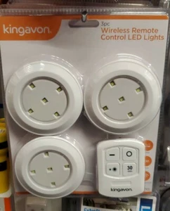 Funk Fernbedienung Wand Decke LED Leuchte Lampe Schrank Van 3 Stück COB - Bild 1 von 1