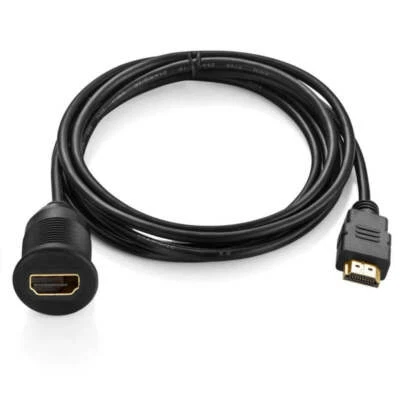HDMI Car Flush Mount Video Extension Cable for Car/Truck/Boat | Male to Female  - Image 1 of 4