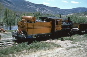 B531 35MM SLIDE D&RGW DENVER & RIO GRANDE WESTERN RAILROAD LOCO #268 - Picture 1 of 1