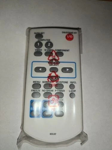 6451010766 Télécommande vidéo projecteur Sanyo Original - Image 1 of 1