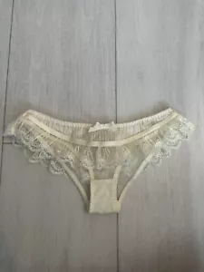 NWOT Agent Provocateur Panties Sz 1 / XS - Ivory Lace - Picture 1 of 5