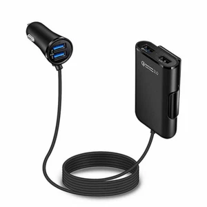Cargador rápido USB extendido de 4 puertos carga rápida 3.0 rápida para iPhone Samsung - Imagen 1 de 12