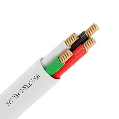 SYSTON CABLE TECHNOLOGY Syston 16/4 Fire Security Burglar Station Alarm Control Cable Wire-CL3P Stranded