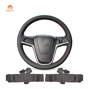 DIY Black Artificial Leather Steering Wheel Cover Wrap for Buick Encore Verano - Bild 1 von 10