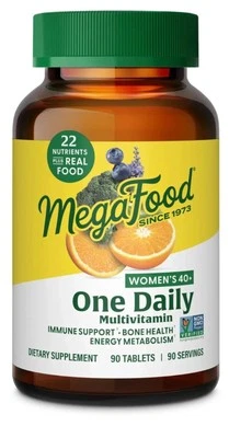MegaFood Mujeres Mayores de 40 Suplemento multivitamínico diario, caducidad 3/27 Foto 1 de 3
