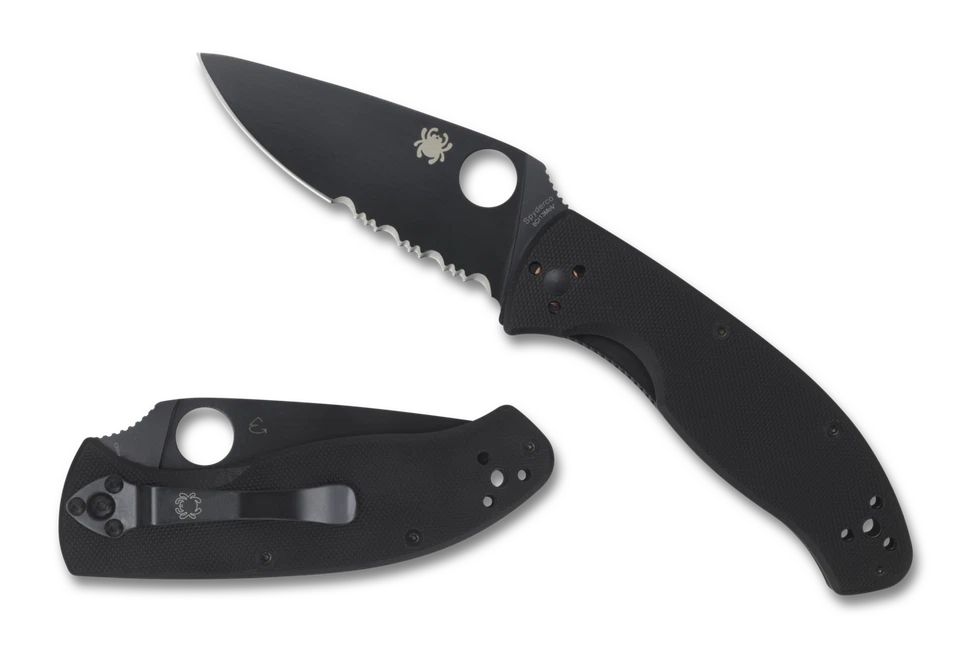 Spyderco Knives Tenacious Liner Lock C122GBBKPS Black G10 Stainless Pocket Knife - Image 1 of 4