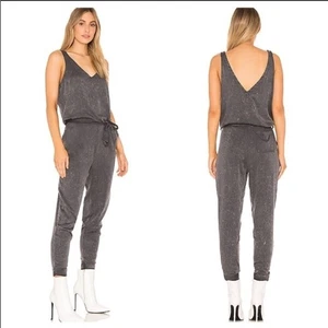 Chaser Revolve Black Heirloom Jersey Knit Jumpsuit Women Size Small - Picture 1 of 6