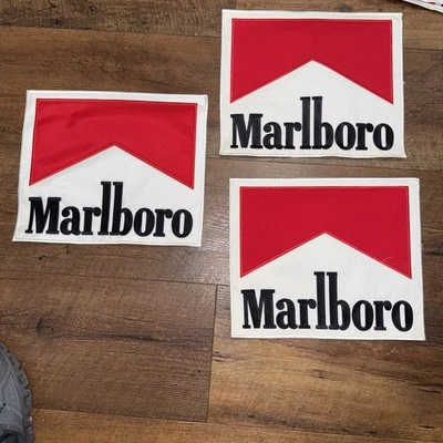 MARLBORO Cigarettes Smoking Tobacco Racing Team Logo Embroidered Patch Circa1997
