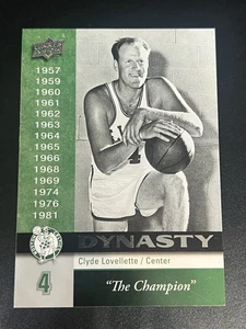 2008-09 Upper Deck Boston Celtics Dynasty Clyde Lovellette #BOS-25 Champion - Picture 1 of 2