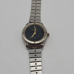 Montre femme vintage musée Movado deux tons quartz Japon Movt - en l'état - Photo 1/24