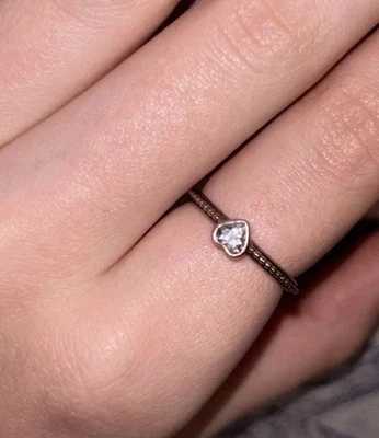 Anel Pandora Love Heart prata 925 tamanho 54 / tamanho N P2 S 925 ALE 54 - Imagem 1 de 4