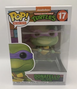 Funko Pop! Donatello TMNT Teenage Mutant Ninja Turtles Retro Toys #17 - Picture 1 of 7