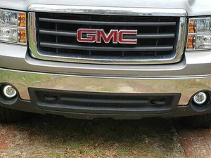 White Halo Fog Lamps Driving Light Kit for 2007-2013 GMC Sierra 1500 & Denali - Picture 1 of 9