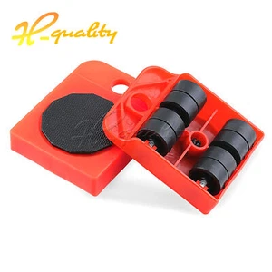 1Set/5pcs Heavy Furniture Shifter Mover Tool Lifter Wheels Moving Kit with Stick - Picture 1 of 27
