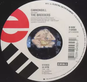 ~1993 UNPLAYED MINT BREEDERS! "CANNONBALL/DIVINE HAMMER" 45 & WB COMPANY SLEEVE~ - Picture 1 of 3