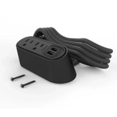 Desktop Power & Charging Center, 2- Tamper Resistant Outlets, 2- 3.1A USB Ports - Image 1 of 4