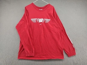 Vintage Y2K Nike Team Wisconsin Badgers Long Sleeve Shirt Men's Size 2XL NCAA - Picture 1 of 12