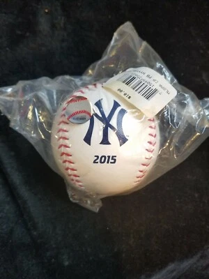 2015 NY New York Yankees Impresión Firma Béisbol Nuevo en Bolsa Sellada Rawlings Foto 1 de 4