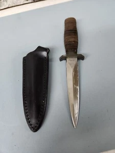 Vintage Valor Miami USA 440 STAINLESS JAPAN 384 BOOT KNIFE DOLCH w/SHEALT - Bild 1 von 13