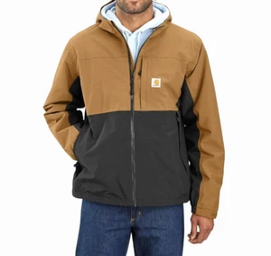 Carhartt Jacket Storm Defender OJ5751-M Lightweight Relaxed Brown/Black Size XL - Picture 1 of 6