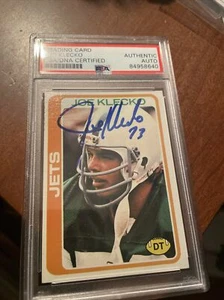 Joe Klecko JETS HOF Signed 1978 Topps Rookie Card 287 PSA AUTO - Picture 1 of 2