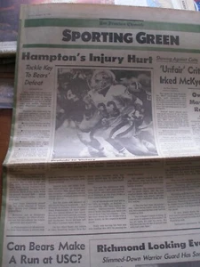 Oktober 1989 San Francisco Chronicle Sports - Roger Craig San Francisco 49ers - Bild 1 von 1