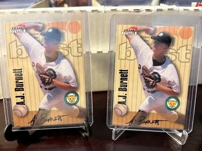 1999 TEAM BEST A.J. BURNETT RC AUTO KANE COUNTY COUGARS FLORIDA MARLINS - Image 1 of 4