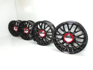 TOP&ORIG ABARTH 500 595 Turismo Felgen 17zoll schwarz black gloss Alloy Wheels - Picture 1 of 10