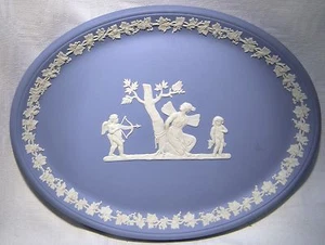 WEDGWOOD JASPERWARE JASPE 9.3/4" PLACA/BANDEJA OVALADA - Imagen 1 de 4