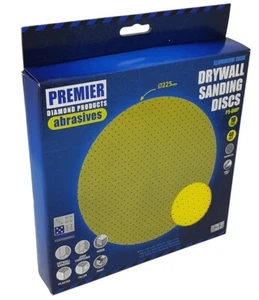Trockenbau Schleifscheiben 225 mm perforiert Premier Diamant 10er-Pack... verschiedene Körnungen - Bild 1 von 2