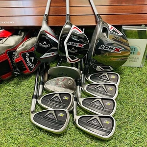 Callaway Fullset Xhot 1w 5w 5ut X2hot Irons 5-9P 11Pics RH Stiff Flex Golf Clubs - Picture 1 of 23