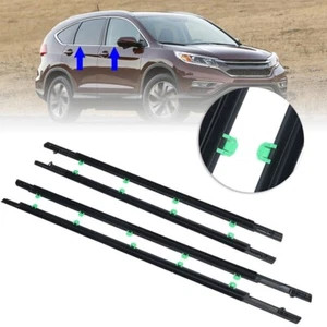 Juego de 4 molduras para ventanas de coche molduras negras para Honda CRV 2012-2016 - Imagen 1 de 7