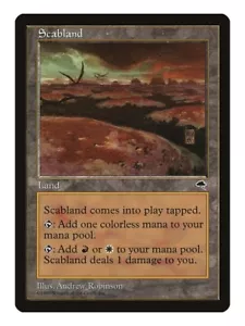 Scabland Magic The Gathering Tempest Rare LP Lightly Played Single Card - Picture 1 of 1