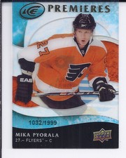 2009-10 Upper Deck Ice Flyers Hockey Card #119 Mika Pyorala Rookie /1999