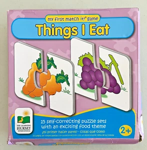 15 juegos de rompecabezas de vocabulario autocorrector Things I Eat Food viaje de aprendizaje - Imagen 1 de 10
