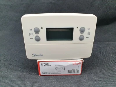 Danfoss FP715Si 2 Channel Central Heating/Hot Water 7 Day Programmer 087N789800 - Image 1 of 4