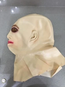 Latex Female Disguise Cross Dress Transgender Rubber Full Head Woman Lady Mask - Picture 1 of 4