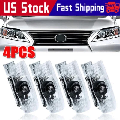 4Pcs LED Door Courtesy Light Shadow Laser Projector for Lexus ES IS LS LX RX GX - Image 1 of 4