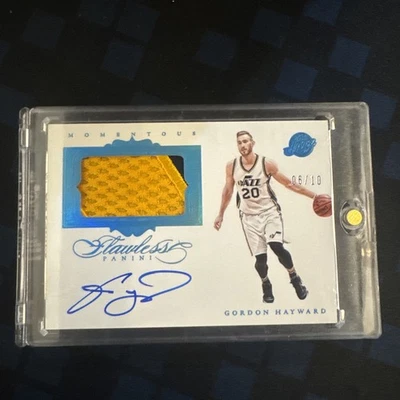 Gordon Hayward 2015-16 Flawless Momentous patch    /10 - Image 1 of 2