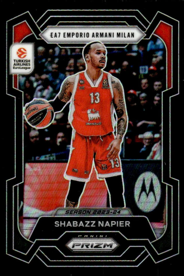 Shabazz Napier 2023-24 Panini Prizm EuroLeague #168 Preto #1/1 - Imagem 1 de 2