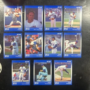 1990 STAR COMPANY NOLAN RYAN SET BASEBALL SIGILLATO - 11 CARTE DIVERSE S12 - Foto 1 di 1
