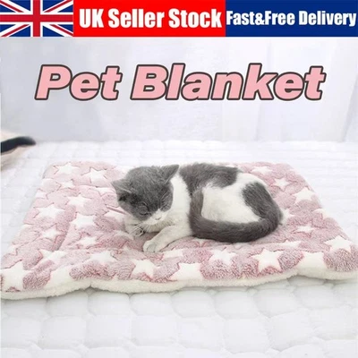 Pet Puppy Mat Cat Dog Pet Blanket Super Soft Patterned Pet Bed Blanket UK STOCK - Image 1 of 4