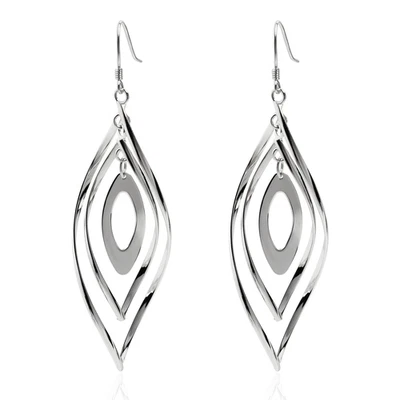 Orecchini Pendenti Donna Geometrica 925 Orecchini Lunghi Donna Gioielli Ipoaller - Immagine 1 di 4