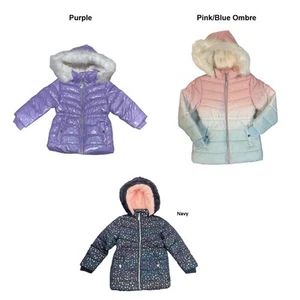 Member's Mark Girl's Favorite Wind Resistant Puffer Jacket w/ Removable Fur Hood - Picture 1 of 3