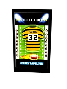 Pittsburgh Steelers Franco Harris jersey lapel pin-Retro Bumble Bee Collectible - Picture 1 of 1