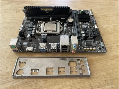Intel Core i5-6400 cpu, Gigabyte GA-H110M-A mATX motherboard, 8gb DDR4 2400MHz - Image 1 of 4